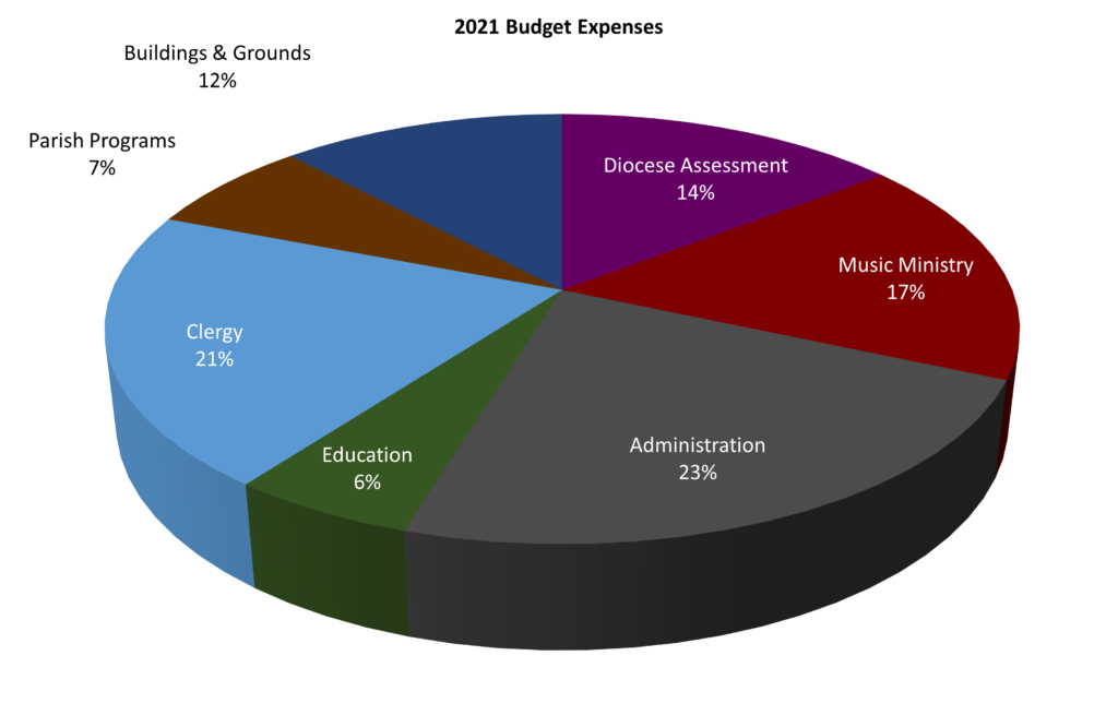 2021 Budget Expenses White Background